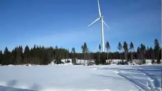 Mervento wind powerplant starting March 3, 2012.MOV
