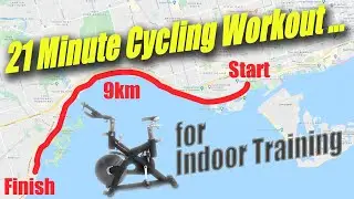 21 Minute Cycling Workout for Indoor Training | Toronto Waterfront Trail | TPOV 114