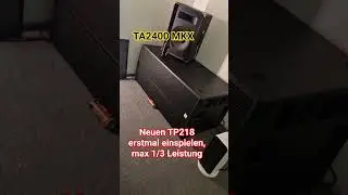 PA Subwoofer TP218 einspielen lassen #subwoofer #bass #soundsystem #PA #sound