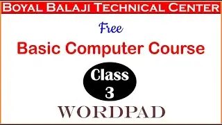 Wordpad wordpad in hindi learn computer in hindi how to use wordpad  computer education Boyal Balaji