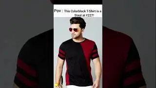 Stylish Colorblock T-Shirt Under ₹250 | Flipkart Fashion Find!