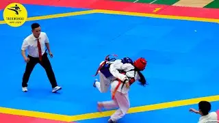 fierce confrontation between two girls 😱  | vhvtaekwondo