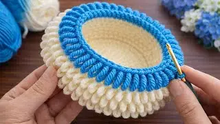 WOW! 😍 Super Easy Crochet Basket ✔ Eye-Catching & Very Useful Decorative Organizer
