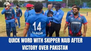 Quick word with Afghanistan captain Gulbadin Nain after beating Pakistan in Asian Games 2023