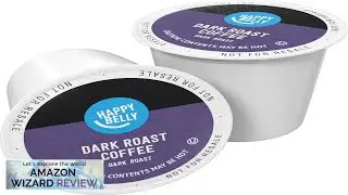 Amazon Brand - Happy Belly Dark Roast Coffee Pods, Compatible with Keurig Review