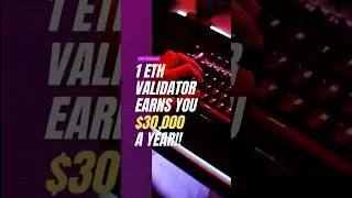 1 ETH Validator Earns $30,000 A Year!?! #ethereum #crypto #bitcoin