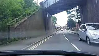 Oldham road rage two cars racing