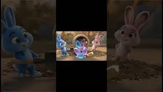 The treasure was found #kidsshorts #bunny #kidscartoon #magical #adventure #christmasmagic