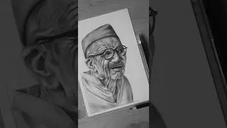 #shorts How to draw old man face / Amit Sikdar Arts #art