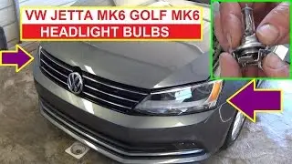 How to Remove and Replace Headlight Bulb on VW Jetta MK6 Vw Golf MK6