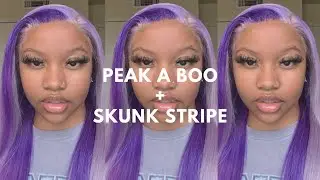 watch me work: water color method using ADORE LAVENDER with a PURPLE SKUNK STRIPE