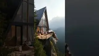 Cabin Cracks and Slides Off Mountain Edge in Sudden Collapse