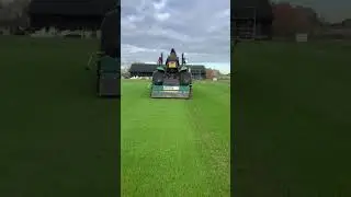 Aeration of a Cricket Square #groundsperson #groundsmaintenance #groundsman #cricketground