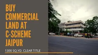 Buy commercial land at C-Scheme Jaipur | Prime location | 1300 Sq Yd | Land for investment #property