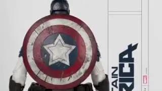 Captain America 1/6th Scale figure By World of ThreeA