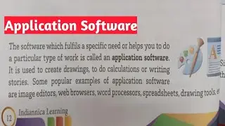 A Computer System Application Software🖥#computer#class3#chapter1 ApplicationSoftware#shortsviral#aps