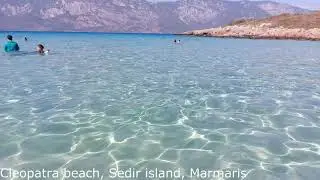 Cleopatra beach, Sedir island, Chamli, Marmaris