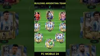 Built Copa America Wining Argentina Team 🇦🇷🏆 #shorts #argentina #copaamerica #fcmobile