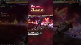 Steve 129 Floor Blast Combo #tekken8 #combos #gaming
