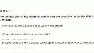 IELTS Listening - Short Answer Questions - Section 2