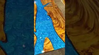 Luxury Epoxy River Dining Table in Walnut Wood | 36x72&rdquo; Showpiece