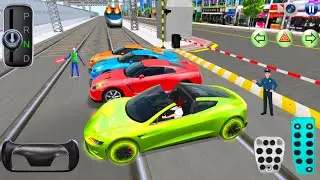 New Tesla & Super Car's VS Bullet Train 🚅💥| 3D driving class-2025 Android Gameplay #CarGame#gameplay
