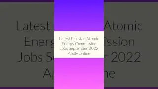 Atomic jobs in Pakistan.#jobs2022 #pakistan #applyonline
