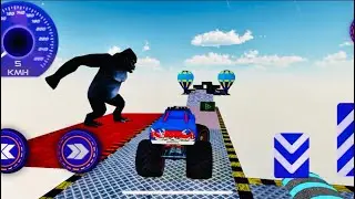 Stunt Car 🚘 🚒🚁Mega Ramp | Impossible Stunt By SUV Car🔥🔥🔥| KalpaGPS