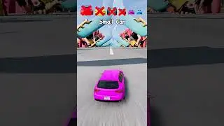 Большие и маленькие автомобили против Mira - BeamNG.Drive