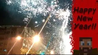 Happy New Year! Fireworks in Tianmu, Taipei