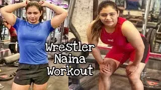 Wrestler Naina Workout at Home - Indian Women Wrestling