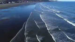 La playa de Rada Tilly