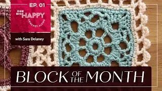 Episode 1: 2024 Block of the Month Crochet with Sara Delaney | Block 1| One Big Happy Yarn Co.