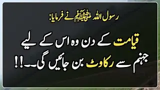 Deen Islam | Hadees Mubarak | Islamic Urdu |  قیامت کے دن وہ اس کے لیے جہنم سے رکاوٹ بن جائیں گی۔۔!!