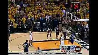 Closing moment of Warriors - Mavericks Game 6 2007 playoffs