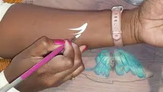 Face paint line work