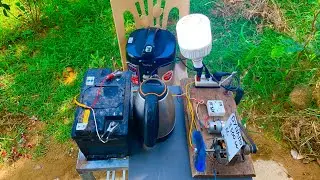how to turn an old motor into a large capacity 220v generator