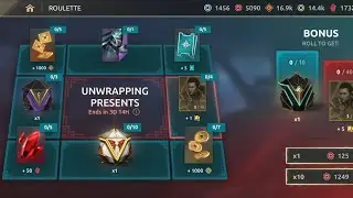 Shadow Fight 4 / Unwrapping Presents Roulette / All Reward Collect