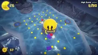 Pac-Man World 2 Re-Pac &mdash; Снежная гора, уровень 1: забег по ледяной реке