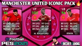 FRIENDLY+MANCHESTER UNITED ICONIC PACK🔴PES21 LIVE | FINISHER GAMING
