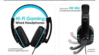 patron soundster Arcade Gaming wired Headphones with Adjustable HD mic,Unboxing video||