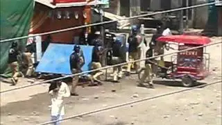 Rally Mianwali, Police Jharrap