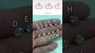 Comparison of Diamond Colors in Different Hues #diamond #jewelry #diamondpainting #gems #ring