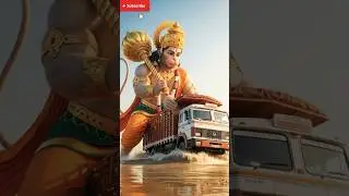🙏 Divine Power of Hanuman Ji in 3D Rescue ✨ #3danimation #trendingshorts #aivideo #divinemoments