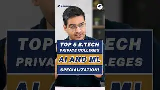 💥Top Private BTech Colleges  in Artificial Intelligence & Machine learning! AI ML Colleges! #shorts