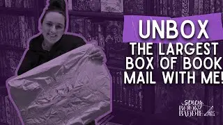Unbox the largest box of book mail with me!✌🏼💜