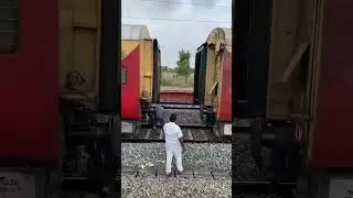 Railway Shunting- The dangerous job #shorts #railway #shunting #couple#shorts #video#indianrailways