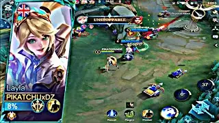 Dominating with Layla 24 Kills 🔥 | Legendary Mobile Legends Gameplay Top Marksman Skills Unleashe