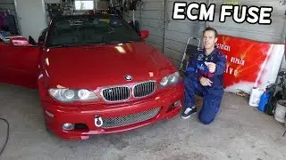 ENGINE CONTROL MODULE FUSE LOCATION REPLACEMENT BMW E46 325I 330I 328I 323I 320I 320D 318D 318I 316I