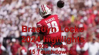 Braedyn Locke is in the portal! 2024 highlights | Wisconsin Transfer QB